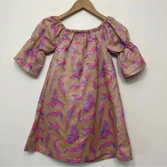 Florence Fancy Bird Pattern Dress size 10 - Picture 2 of 5